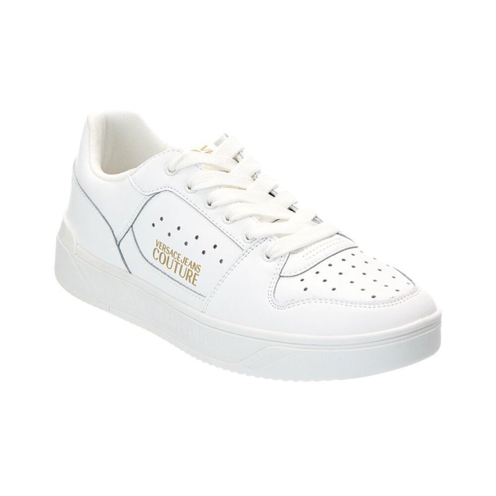 Versace Jeans Couture Leather Sneaker, White